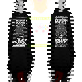 I Have Two Titles Brother And Gamer Brother Gaming Brother Youth Hoodie - Seseable