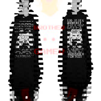 I Have Two Titles Brother And Gamer Video Games Lovers V4 Youth Hoodie - Seseable