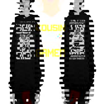 I Have Two Titles Cousin And Gamer Funny Video Games Youth Hoodie - Seseable