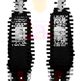I Paused My Anime To Be Here Otaku Anime Merch Girls Gift Youth Hoodie - Thegiftio