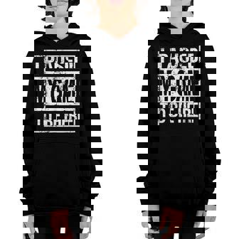 I Paused My Game To Be Here | Video Gamer Funny Humor Gaming Youth Hoodie - Thegiftio