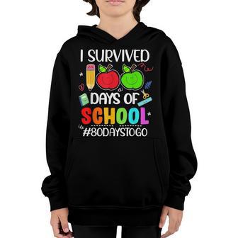 I Survived 100 Days Of School Teachers Students Kids Boys Youth Hoodie - Thegiftio UK
