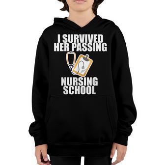 I Survived Her Passing Nursing School ---- Youth Hoodie - Thegiftio UK