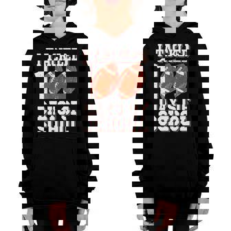 I Tackled 100 Day Of School Football Boy 100Th Day School V2 Youth Hoodie - Thegiftio