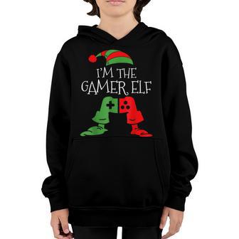 Im The Gamer Elf Funny Matching Family Christmas Youth Hoodie - Thegiftio UK