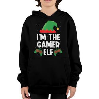 Im The Gamer Elf Matching Group Christmas Funny Gifts Youth Hoodie - Thegiftio UK