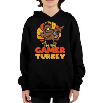 Im The Gamer Turkey Video Games Gaming Funny Thanksgiving Youth Hoodie - Thegiftio UK