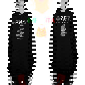 Impasta Funny Pasta Gamer Outfit Impasta Youth Hoodie - Thegiftio UK