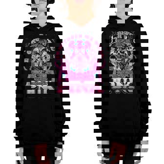 In October We Wear Pink Skull Girl Breast Cancer Awareness Youth Hoodie - Thegiftio