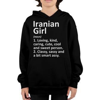 Iranian Girl Iran Gift Funny Country Home Roots Descent Youth Hoodie - Thegiftio UK