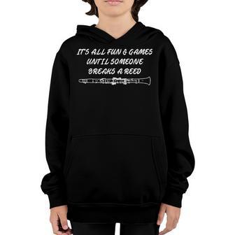 Its All Fun And Games Until Someone Breaks A Reed Youth Hoodie - Thegiftio UK
