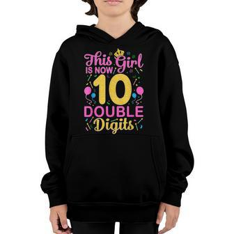 Its My 10Th Birthday This Girl Is Now 10 Years Old Ngirl Youth Hoodie - Seseable