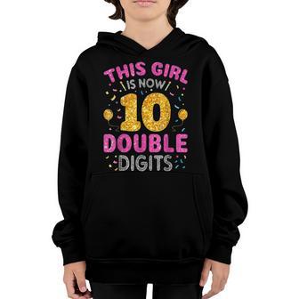 Its My 10Th Birthday This Girl Is Now 10 Years Old Youth Hoodie - Thegiftio UK