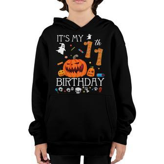 Its My 11Th Birthday Poop Halloween Costume Gift For Kids Youth Hoodie | Mazezy