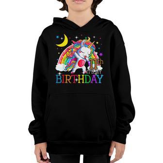 Its My 11Th Birthday Unicorn 11 Year Old Girls Outfit Youth Hoodie - Thegiftio UK