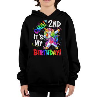 Its My 2 Birthday Unicorn Outfits For Toddler Girls V2 Youth Hoodie - Thegiftio UK