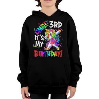 Its My 3 Birthday Unicorn Outfits For Toddler Girls V3 Youth Hoodie - Thegiftio UK