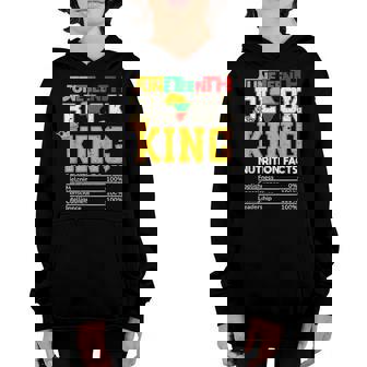 Junenth Black King Nutrition African American Mens Boys Youth Hoodie | Mazezy