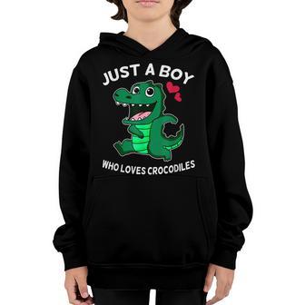 Just A Boy Who Loves Crocodiles Youth Hoodie - Thegiftio UK