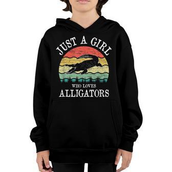 Just A Girl Who Loves Alligators Youth Hoodie - Thegiftio UK