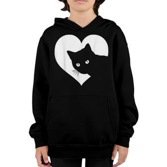 Just A Girl Who Loves Cats Cute Cat Lover Gift Youth Hoodie - Thegiftio UK