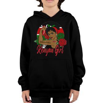 Kenyan Girl Kenya Woman Kenyans Flag Youth Hoodie - Thegiftio UK