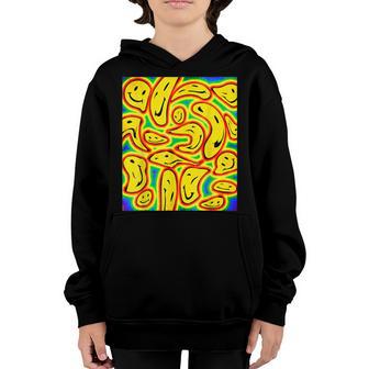 Kidcore Aesthetic Smiling Faces Face Warp 80S 90S Retro Youth Hoodie - Thegiftio UK