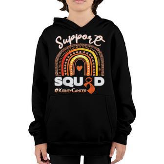Kidney Cancer Support Squad Dark Blue Ribbon Youth Hoodie - Thegiftio UK