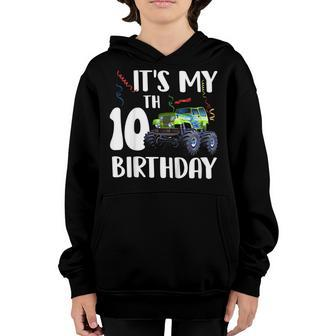 Kids 10 Years Old Birthday Boy Gifts For Boys 10Th 10Yr Bday Youth Hoodie | Mazezy