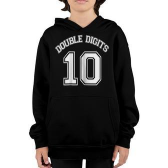 Kids 10Th Birthday Double Digits Day Youth Hoodie | Mazezy