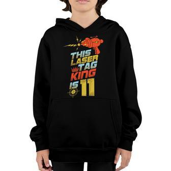 Kids 11 Year Old Laser Tag Birthday Party 11Th Gift Shirt Youth Hoodie | Mazezy
