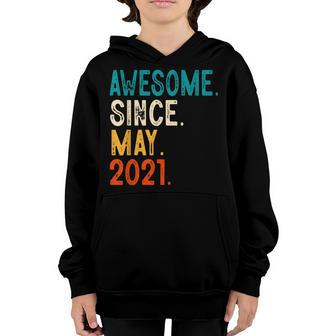 Kids 2 Year Old Awesome Since May 2021 2Nd Birthday Youth Hoodie | Mazezy
