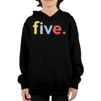 Kids 5Th Birthday Shirt For Boys 5 Five | Age 5 Gift Ideas Youth Hoodie | Mazezy