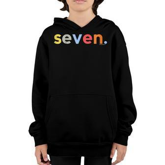 Kids 7Th Birthday Shirt For Boys 7 | Kids Gifts Ideas Age 7 Seven Youth Hoodie | Mazezy