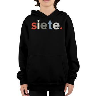 Kids 7Th Birthday Shirt For Boys 7 Siete Anos | Spanish Gifts Tee Youth Hoodie | Mazezy