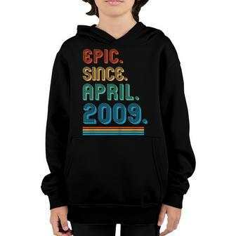 Kids April 2009 T Shirt 10 Years Old 10Th Birthday Decorations Youth Hoodie | Mazezy DE