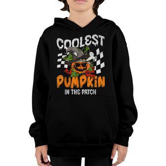 Kids Coolest Pumpkin In The Patch Halloween Boys Girls Men V3 Youth Hoodie - Thegiftio UK