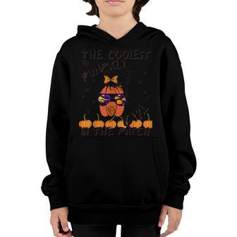 Kids Coolest Pumpkin In The Patch Halloween Boys Girls Men V5 Youth Hoodie - Thegiftio UK