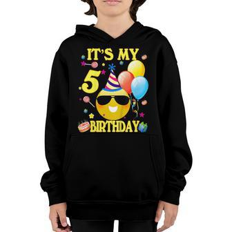 Kids Its My 5 Birthday Shirt 5 Years Old 5Th Birthday Gift Youth Hoodie | Mazezy