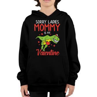 Kids Sorry Ladies Mommy Valentine Trex Valentines Day Youth Hoodie - Thegiftio UK