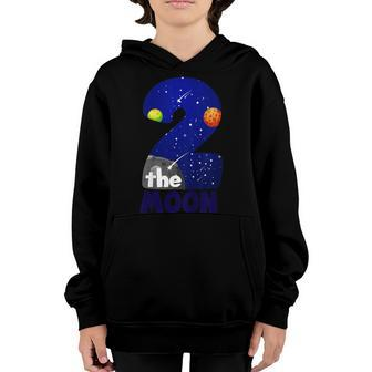 Kids Two The Moon Shirt Toddler 2Nd Birthday Gift For 2 Year Old Youth Hoodie | Mazezy CA