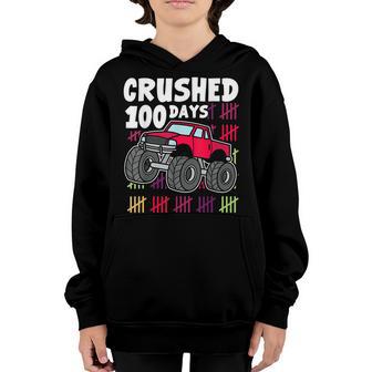 Kindergarten 100 Days Of School Monster Truck Kids V3 Youth Hoodie - Thegiftio UK