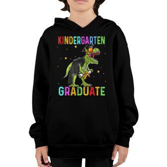 Kindergarten Graduate Dinosaur Trex Graduation 2023 Boy Kids Youth Hoodie | Mazezy