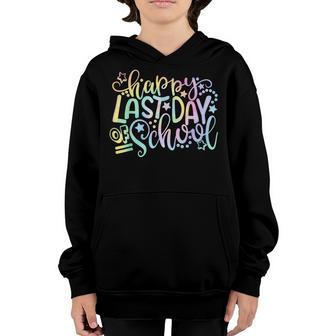 Last Day Of School Tie Dye School Graduation Gifts Youth Hoodie - Thegiftio UK