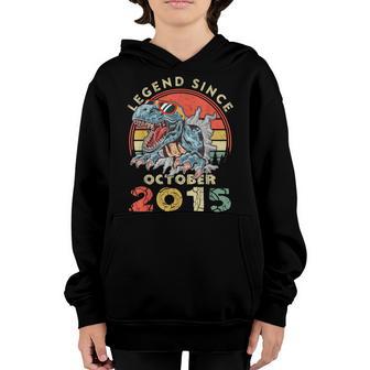 Legend Since October 2015 7Th Birthday Gift 7 Year Old Boy Youth Hoodie - Thegiftio UK