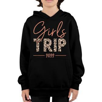 Leopard Print Girls Trip 2022 - Matching Group Youth Hoodie - Thegiftio UK