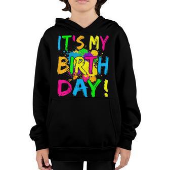 Lets Glow Party Its My Birthday Gifts Boys Girls Youth Hoodie - Thegiftio UK