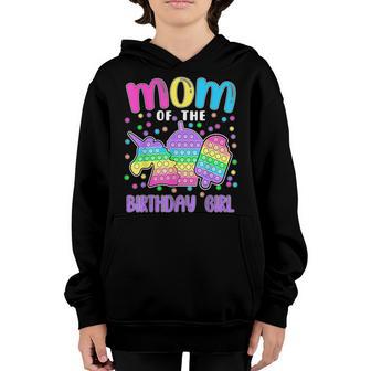 Lets Pop-It Mom Of The Birthday Girl Pop-It Youth Hoodie - Thegiftio UK