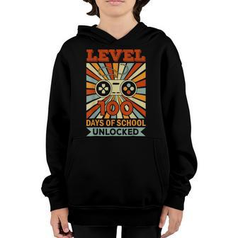 Level 100 Days Vintage 100Th Day Teacher 100 Days Of School V2 Youth Hoodie - Seseable