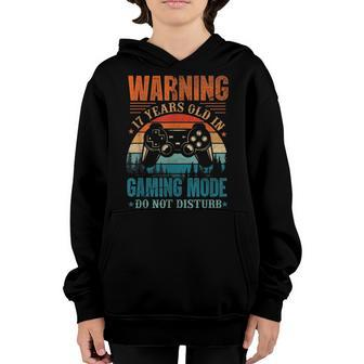 Level 17 Unlocked Video Gamer 17 Year Old 17Th Birthday Gift Youth Hoodie - Seseable